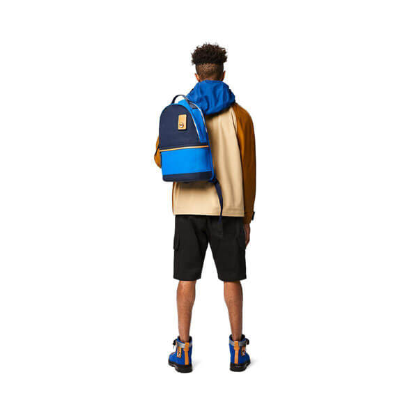 【ロエベ】Eye/Nature☆バイカラーバックパック コピー S☆メンズ 0010400513